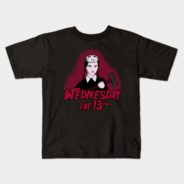 Wednesday The 13th Kids T-Shirt by Raffiti